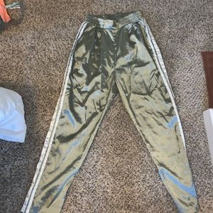 light green sweat pants